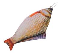 TOKIDNY Realistic Fish Shaped Pencil Case Zippered Small Pouch for School Supplies Makeup Coin Purse Polyester Capacity Multifunctional Storage Bag for Teens