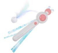 TOKIDNY Retractable Cat Teaser with Artificial End Interactive Cat Wand Stimulates Play and Exercise Strengthens Bond Between Owner and Pet Pink Design