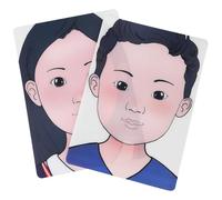 TOKIDNY Reusable Washable Face Paint Practice Boards for Boys Portable Makeup Training Tool for Face Painting Techniques Plastic Exercise for Beginners and Artists