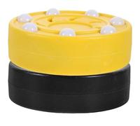 TOKIDNY Roller Hockey Puck 2Pcs Shockproof Solid PP Material for Professional Training and Recreational Roller Hockey Random Color