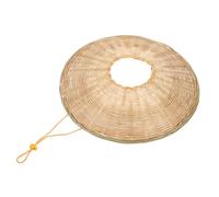 TOKIDNY Samurai Bamboo Hat for Boys - Natural Color 36cm Diameter Woven Conical Asian Farmer Sun Hat, Cosplay Ninja Costume Accessory for Role Play and Outdoor Use