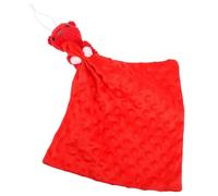 TOKIDNY Security Blanket with Plush Animal Dotted Sensory Comforter for Boy Girl Soft Soothing Burp Cloth and Travel Towel for Car Seat Stroller and Pram Use