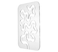 TOKIDNY Sewing Quilting Template Acrylic Sewing Template DIY Quilting Tool for Pattern Design for Wives and Mothers and Drawing Crafts