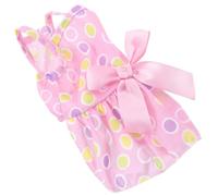 TOKIDNY Small Dog Princess Dress for Puppies, Lightweight Pink Polka Dot Pet Skirt, Comfortable Sleeveless Dog Outfit for Small Breeds, Puppy Costume for Festivals and Daily Wear