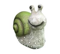 TOKIDNY Solar Resin Snail Garden Ornament Outdoor Pool Decorative Snail with Luminous Solar Lighting for Park Lighting Decoration Weatherproof Creative Design