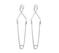 TOKIDNY Steel Test Tube Clips 2Pcs with Finger Grip Handle for Laboratory Use and Scientific Research Beginners