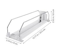 TOKIDNY Supermarket Shelf Pusher for Drinks and Cans, Abs Material White Finish, Easy Access Beverage Glide Pusher to Keep Drinks at Forefront in Stores and Supermarkets