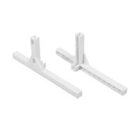 TOKIDNY T Shaped Wire Grid Panel Legs Plastic White Base for Desk Photo Holders Kitchen Organisation Office Display Stand Stable Support Multifunctional