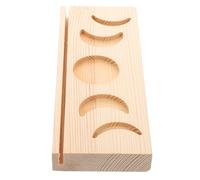 TOKIDNY Tarot for Holder Stand with Shape and Moon Card Wooden Rectangle Design, Elegant Multilayer Wooden Cardholder Cards, Easy Installation and Spacesaving Organizer for Desk