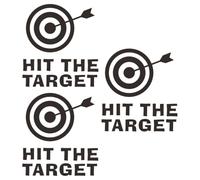 TOKIDNY Toilet Training Target Stickers 3Pcs Removable Decals for Smooth Hard Surfaces Bathroom Potty Boys Aim Reminder