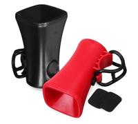 TOKIDNY Universal Electric Bike Horn 2pcs Set Loud Bicycle Bell with Weather-Resistant Compact Design, Handlebar Mount for Road and Mountain Bikes, Easy Installation with Stretchable Strap