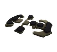 TOKIDNY Universal Helmet Lining Set with Memory Foam Internal Cushion Pads Removable Anti-Slip Breathable Helmet Buffer Mat Military Green