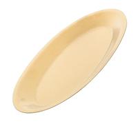 TOKIDNY Vintage Gold Oval BBQ Grill Pan 25X15Cm Embossed Korean Style Meat and Fish Serving Tray Snack and Appetizer Plate for Outdoor Dining