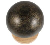 TOKIDNY Vintage Style Bronze Hat Display Stand with Wooden Base Freestanding Hat Rack Organizer for Baseball Caps Wigs Tabletop Cap Storage Holder for Bedroom Closet and Office