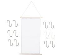 TOKIDNY Wall-mounted White Earring Hanging Rack Rectangular Shape Multi-function Synthetic Material Jewellery Organizer for Home Jewelry Organization and Wall Decoration