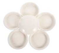 TOKIDNY White Ceramic Watercolor Paint Palette Multi-functional Color Mixing Trays for Artists Beginners DIY Enthusiasts Practical Ink Pigment Palettes for Watercolor Gouache and Solid