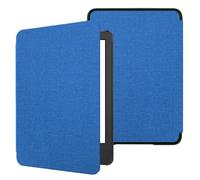TOKILO Case for All-New 6" eReader (11th Gen, 2022 Release),Ultra Lightweight Slim PU Leather Cover with Auto Wake/Sleep, Not for iPad/Kobo/Sony/iReader 6" E-Book Reader (A-Colth Blue)