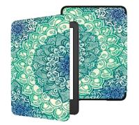 TOKILO Case for All-New 6" eReader (11th Gen, 2024/2022 Release), Ultra Lightweight Slim PU Leather Cover with Auto Wake/Sleep, Never for iPad/Kobo/Sony 6" E-Book Reader, Emerald Illusion