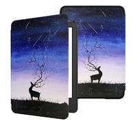 TOKILO Case for All-New 6" eReader (11th Gen, 2024/2022 Release),Ultra Lightweight Slim PU Leather Protective Cover with Auto Wake/Sleep, Incompatible with iPad Samsung 6" (Starry Deer)