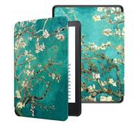 TOKILO Case for All-new 7" Kindle Paperwhite (12th Generation-2024) and Kindle Colorsoft Signature Edition 2024, Lightweight Shell Cover with Auto Wake/Sleep, Apricot Flower