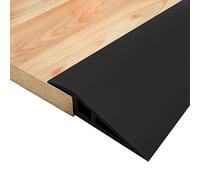 ToKinCen 2M Rubber Floor Transition Strip Door Floor Threshold Transition Strip,Self Adhesive Door Floor Transition Strip,PVC Rubber Flooring Edge Strip,for Tile,Wood,Floor Tile (5cm,Black)