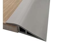ToKinCen 2M Self Adhesive Door Floor Transition Strip,20mm Threshold,Carpet Trim Strip for Tile for Tile,Wood,Doorways Carpet Floor Tile,Carpet Threshold Transition(Grey)