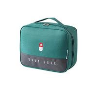 ToKinCen First Aid Bag Compact, First Aid Kit Bag Multifunctional Layered Waterproof Medical Supplies Organizer Travel Medicine Bag for Emergency Home Office Car Outdoors Boat Camping Hiking (Green)