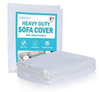 ToKinCen Furniture Dust Covers,Sofa Protector Bag Cover,Plastic Sofa Cover 1PCS,Transparent Sofa Dust Covers,Water Resistant,Large Heavy Duty Furniture Bed Couch Protector 300 x 400cm (1pc3M*4M)