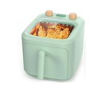 TOKIT Air Fryer, 5QT Compact with Online Recipes,8-in-1 Functions for Air Fry,Roast,Reheat,Dehydrate,Bake,Broil & More,360°Air Crispy Tech with 450℉ Max Temp,Nonstick Basket Dishwasher Safe