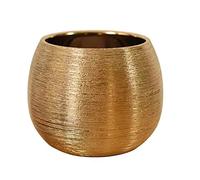 Tokiudeeir Ceramic Plant Pot Planter Unique Gold-Plated Flower Pot Succulent Flowerpot Flower Vase Plant Pot