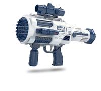 Tokky Blue Rocket Bubble Gun, Magical Bubble Makers Series, Big Size Toy