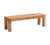 Toko Light Mango Bench - Solid Mango Wood - L40 x W145 x H45 cm Indian Hub Brown One Size