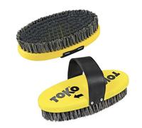 TOKO Ski Snowboard Oval Waxing Brush 25mm Steel Wire Bush with Hand Strap | Oval Base Brush + Strap