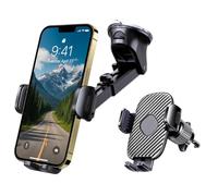 Tokov Car Phone Holder 2025 - 【85+ LBS Strongest Suction & Military-Grade】 360° Rotatable Mount for Dashboard, Windscreen & Vent | Secure Cradle for iPhone 16/15/14 Pro Max, Samsung