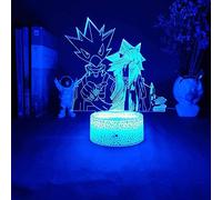 Tokoyami Fumikage LED 3D Night Light, Gifts, with 16 Colour Changes and Remote Control, Gifts for Children from 3 4 5 6+ Years Room Decoration