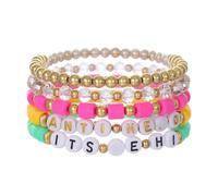 TOKSAM TS Concert Merch Singer Freindship Bracelets for Women Men Girls Album Inspired Bracelet Fearless Reputation Eras Anti Hero Bracelet For Fans, 3.9*3.14*0.1, Acrylic, acrylic