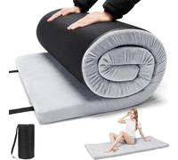 TokSay Foam Camping Mattress - Portable Roll Up Sleeping Pad for Car, Tent, Cot & Floor - Waterproof, Comfortable & Compact with Travel Bag (Twin:75X38)