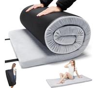 TokSay Foam Camping Mattress - Portable Roll Up Sleeping Pad for Car, Tent, Cot & Floor - Waterproof, Comfortable & Compact with Travel Bag (Cot: 72X24)