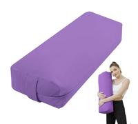 TokSay Yoga Bolster Pillow - Extra Firm & Supportive for Yin, Restorative, and Prenatal Yoga - Soft, Durable, and Machine Washable (Purple)