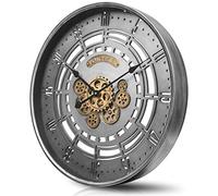 TOKTEKK 24 inch Large Wall Clock (Bronze Grey)