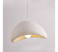 TOKTOP Vintage Creativity Pendant Light, 20 cm Cement Lampshade Decoration Chandelier E27 White Ceiling Light for Living Room, Kitchen, Dining Room, Bedroom