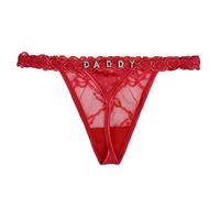 ToKuaigo Personalized Thongs with Name - Custom Thong with Name, Personalized Gifts, Customized DADDY Thongs Funny Underwear, Red XL Daddy, One size