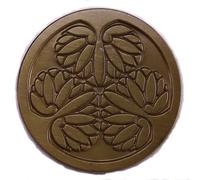 Tokugawa Shogun Dynasty Shogunate Clan Mon Samurai Family Japan Japanese Emblem Crest Symbol Sigil 1.1" Enamel Pin Badge