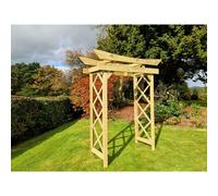 Tokyo 4ft Wooden Arch - L60 x W180 x H222 cm Churnet Valley Garden Furniture Ltd Brown One Size