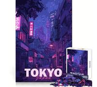 Tokyo Aesthetic City 1000 Piece Jigsaw Puzzles for Adults Teenagers Cognitive Toy Leisure Fun Pattern Assembly Festive Gift 50x75cm