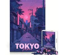 Tokyo Aesthetic City 1000 Teenager Pieces Jigsaw Puzzle Brain Challenge Toy Home Activity Clear Cut Heartfelt Gift 38x52cm