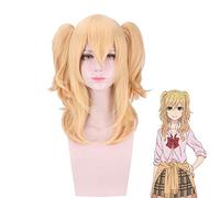 Tokyo Anime Citrus Aihara Yuzu Cosplay Wig With 2 Ponytails Aihara Yuzu Yellow Hair Cosplay Wig Costumes PL-496
