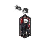Tokyo Anime Ghoul Keychain Ken Kaneki Touka Kirishima Fashionable Key Fob Bag Pendant Car Accessory