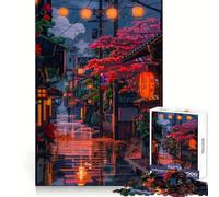 Tokyo Anime Rainy Day Jigsaw Puzzles 1000 Pieces for Teenagers Thought Toy Shared Fun Precise Edge Santa Wish Item 38x26cm