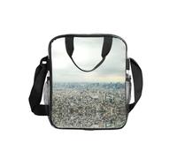 Tokyo Bird Eye View Print Clear Pvc Waterproof Tote Transparent See Through Lunch Handbag,Travel Toiletry Bag,Women Men Work Shopping